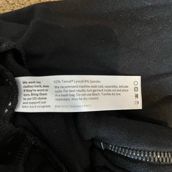 Eileen Fisher Cardigan Medium Black Tencel Zip System Stretch Minimal Sweatshirt - Picture 8 of 8